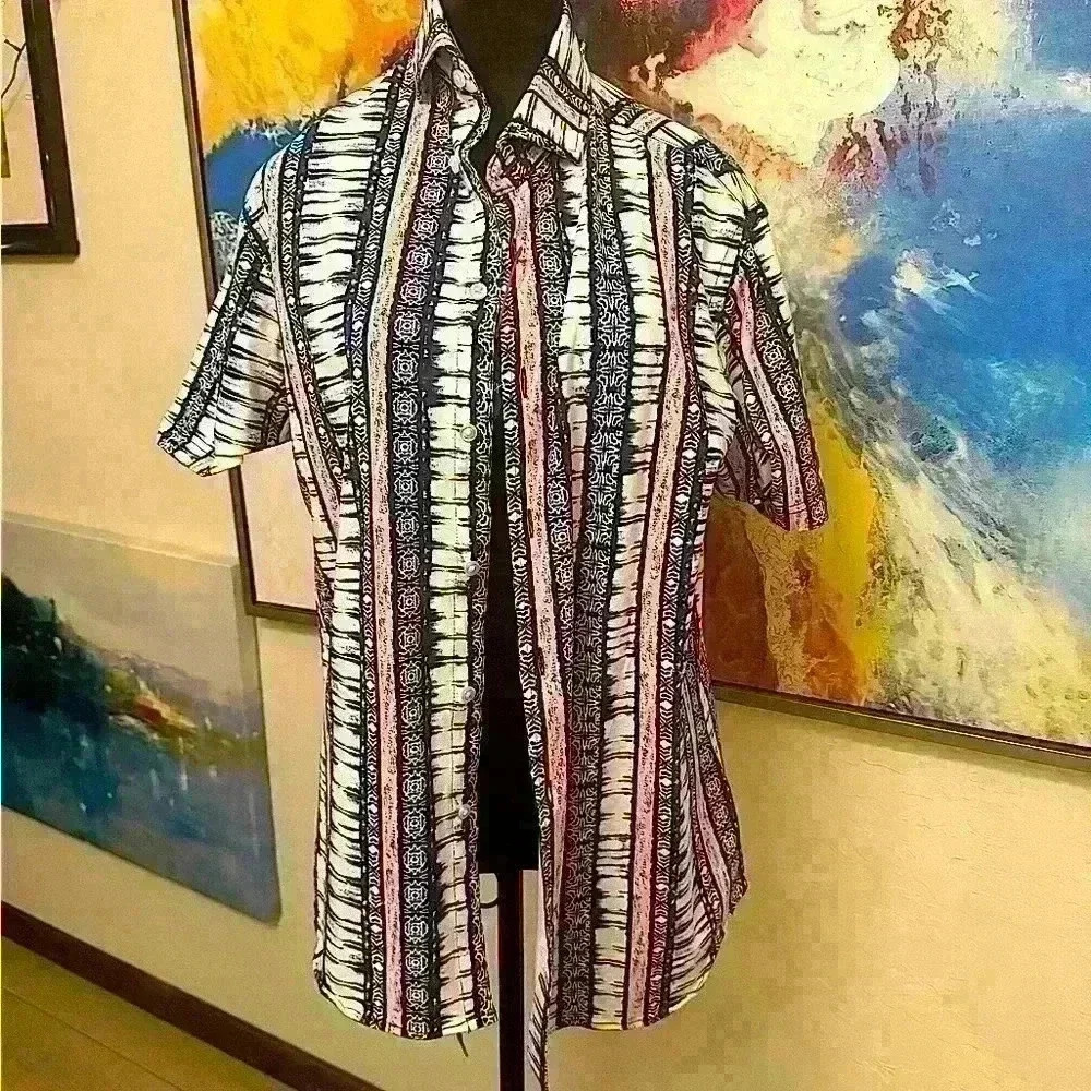 Cremieux Men's Medium Striped Shirt - NWT